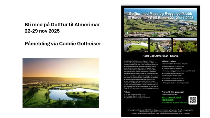 Bli med på golftur til Almerimar